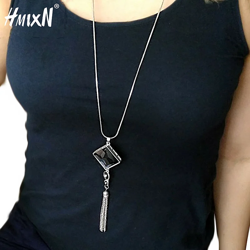 2019 New Fashion Women Pendant Necklace Square Big Drop Crystal Long Chain Sweater Tassel Necklaces Jewelry Choker collier femme
2019 New Fashion Women Pendant Necklace Square Big Drop Crystal Long Chain Sweater Tassel Necklaces Jewelry Choker collier femme