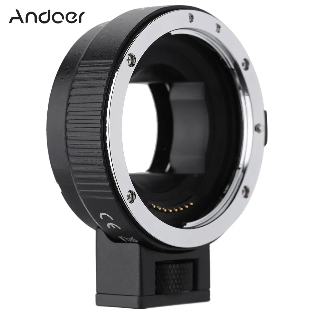 Andoer Auto Focus AF EF-NEXII Adapter Ring for Canon EF EF-S Lens to use for Sony NEX E Mount 3/3N/5N/5R/7 Full Frame
Andoer Auto Focus AF EF-NEXII Adapter Ring for Canon EF EF-S Lens to use for Sony NEX E Mount 3/3N/5N/5R/7 Full Frame