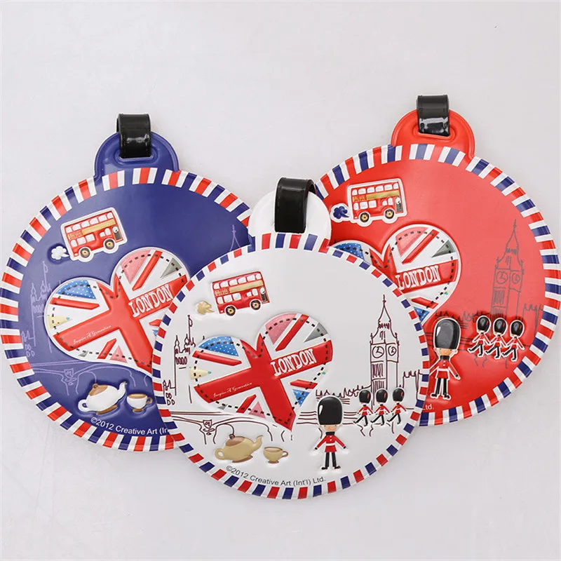 British Solider Bus London Luggage Tags Classic PVC Large Portable ID Card Suitcase Checked Information Card Travel Accessories
British Solider Bus London Luggage Tags Classic PVC Large Portable ID Card Suitcase Checked Information Card Travel Accessories