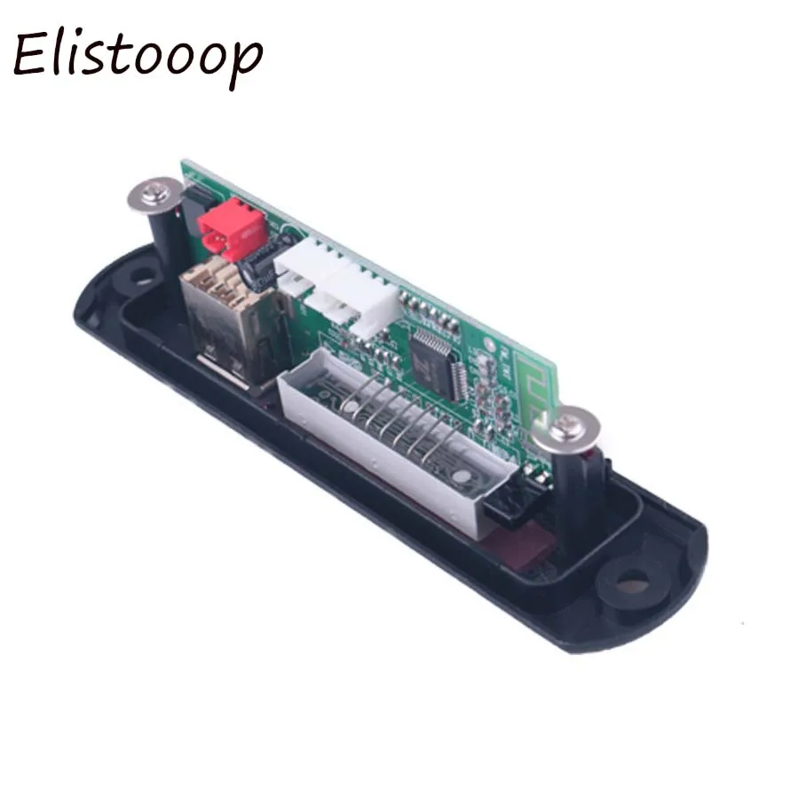 Elistooop Bluetooth беспроводной MP3 WMA декодер плата 12 в аудио модуль USB TF радио музыка для