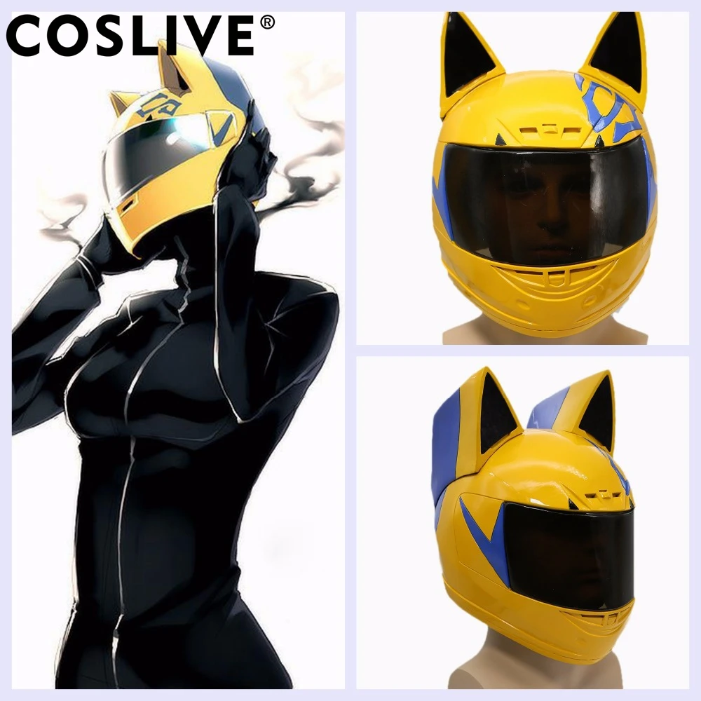Coslive DuRaRaRa Celty Sturluson Helmet Anime Cosplay Costume Props Motorcycle Type Full Head Mask Halloween For Adult | Тематическая