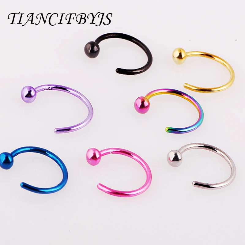 TIANCIFBYJS 1 Pair Fashion Medical Hoop Nose Rings Clip On Nose Ring Body Fake Piercing Septum Tragus CartilageJewelry For Women
TIANCIFBYJS 1 Pair Fashion Medical Hoop Nose Rings Clip On Nose Ring Body Fake Piercing Septum Tragus CartilageJewelry For Women