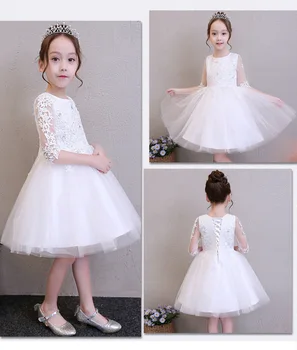 summer brand Handmade Lace Girl ball Gown Dress Half Sleeve Transparen Layered Princess Dresses Birthday Wedding evening dress
summer brand Handmade Lace Girl ball Gown Dress Half Sleeve Transparen Layered Princess Dresses Birthday Wedding evening dress