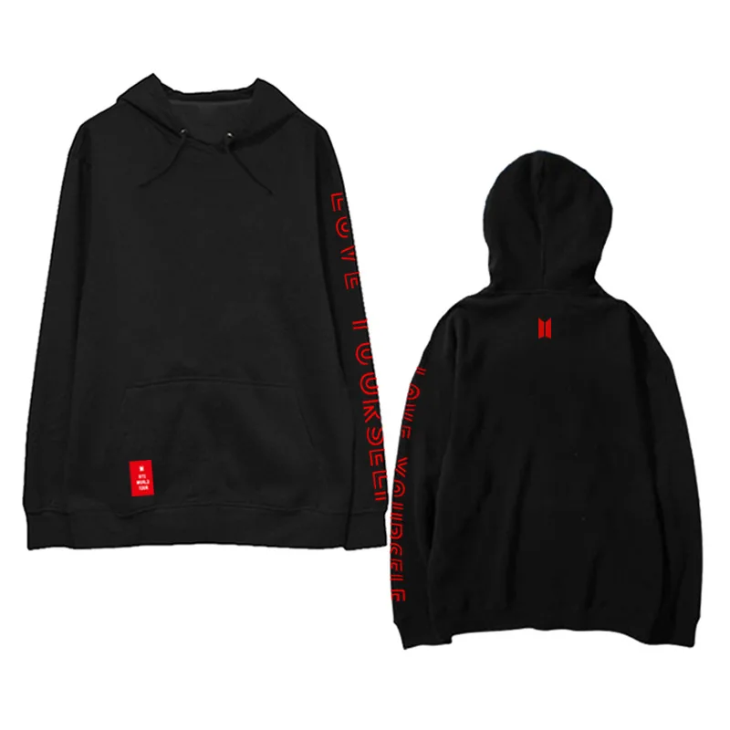 kpop Bangtan Boys LOVE YOURSELF concert Same paragraph Hooded Sweatshirt aid fight song clothes Harajuku Hoodies Korean clothes
kpop Bangtan Boys LOVE YOURSELF concert Same paragraph Hooded Sweatshirt aid fight song clothes Harajuku Hoodies Korean clothes