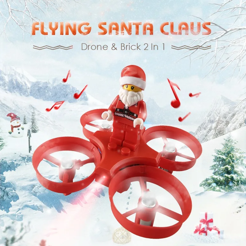 

Eachine E011C Flying Santa Claus With Christmas songs Music Mini 2.4G Toy RC Quadcopter RTF for Kids Gift Present Mode2 vs H67