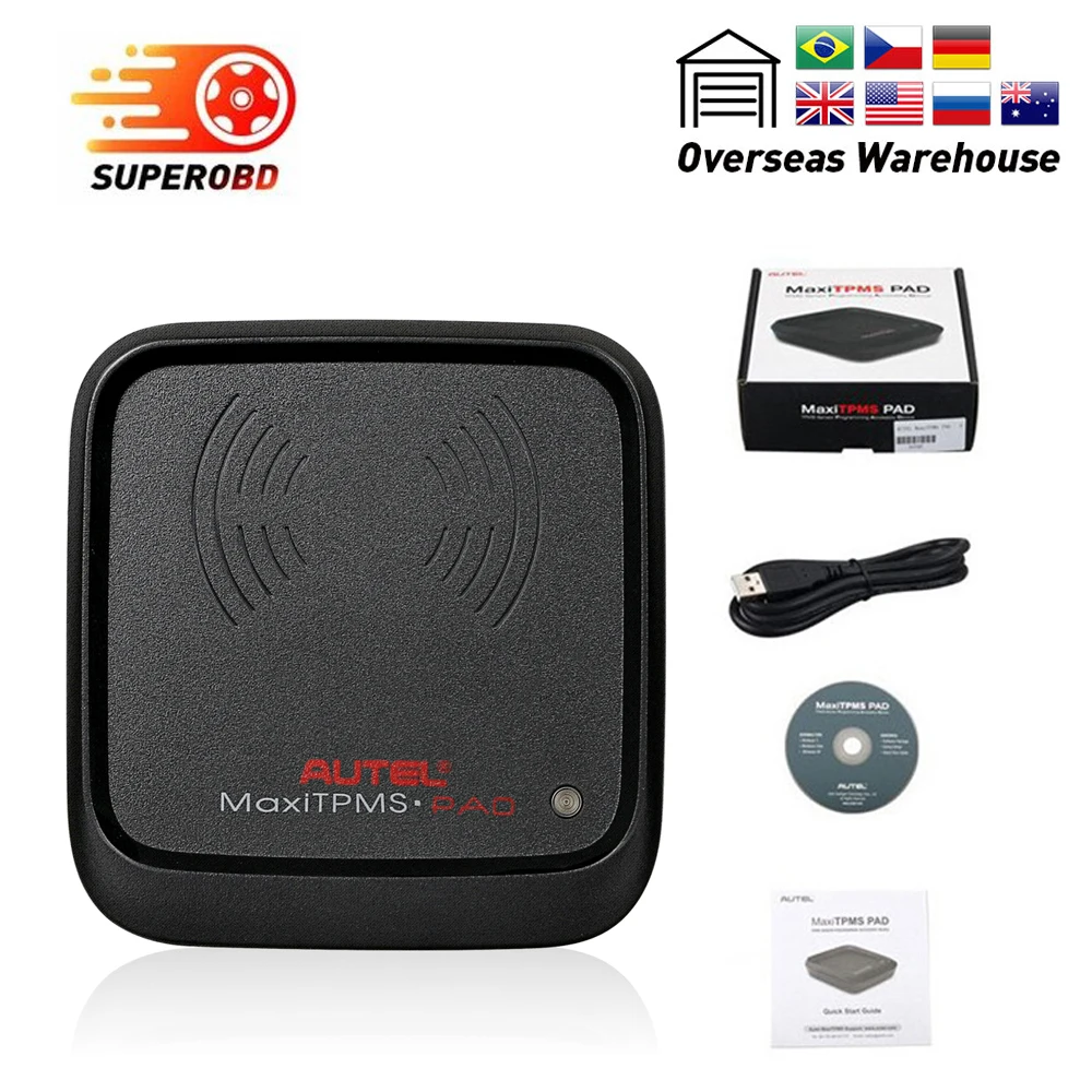 Autel MaxiTPMS PAD TPMS Sensor Programmable/ Relearn Car Tool Compatible with Autel MX-Sensor 433MHz/315MHZ TPMS Activator
Autel MaxiTPMS PAD TPMS Sensor Programmable/ Relearn Car Tool Compatible with Autel MX-Sensor 433MHz/315MHZ TPMS Activator