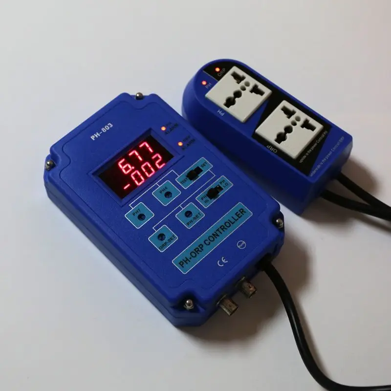 Digital pH ORP Redox 2 in 1 Controller Monitor w/ Output Power Relay Control Electrode Probe BNC for Aquarium Hydroponics Plants
Digital pH ORP Redox 2 in 1 Controller Monitor w/ Output Power Relay Control Electrode Probe BNC for Aquarium Hydroponics Plants
