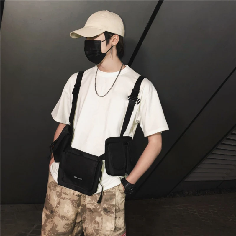 Men Women Cool Chest Rig Bag Waist Pack Tactical Multfunction Durable Pockets Vest Shoulder Bag Hip Hop Boy Streetwear Chest Bag
Men Women Cool Chest Rig Bag Waist Pack Tactical Multfunction Durable Pockets Vest Shoulder Bag Hip Hop Boy Streetwear Chest Bag