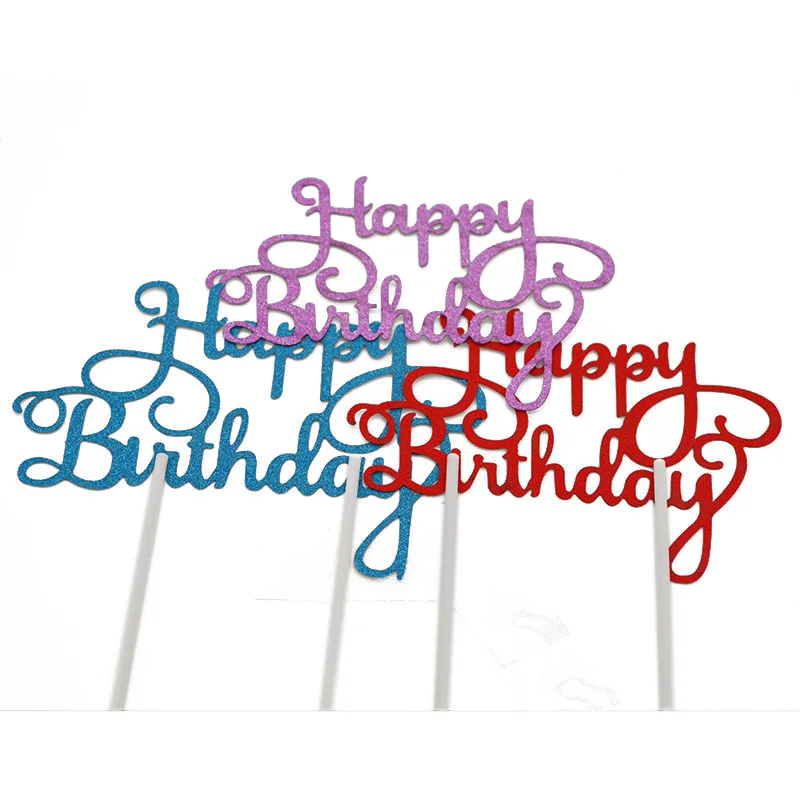 1pc Happy Birthday English Letter Cake Toppers children kids baby shower birthday party decoration cake accessories supplies
1pc Happy Birthday English Letter Cake Toppers children kids baby shower birthday party decoration cake accessories supplies