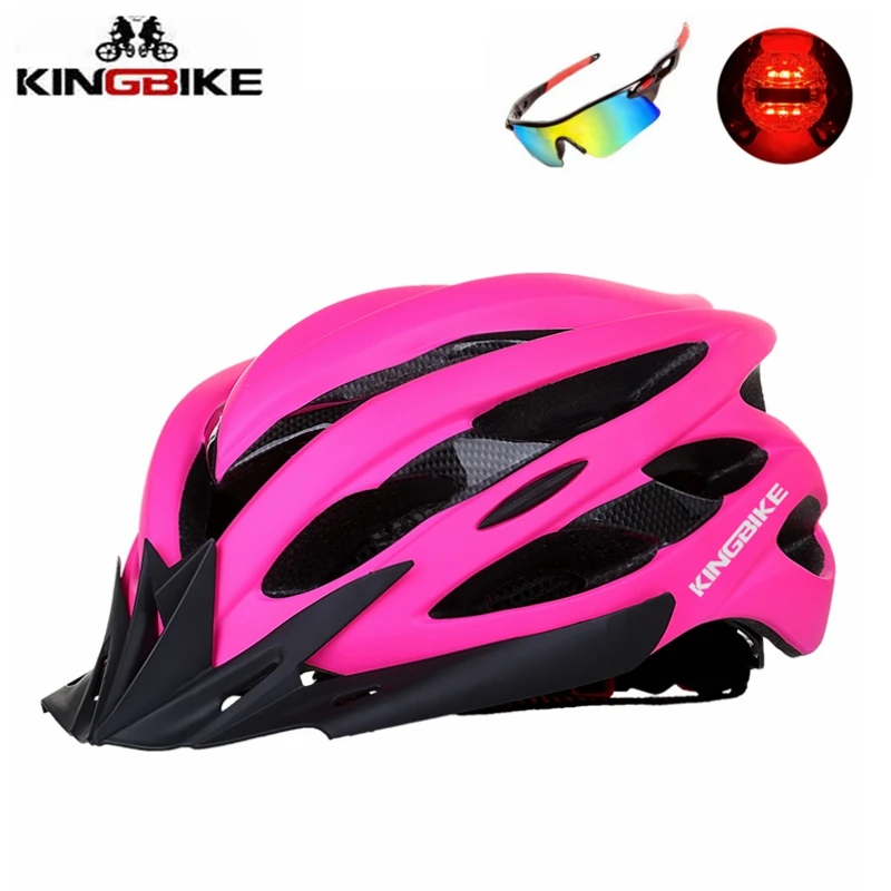 KINGBIKE Cycling Helmet Women Pink Ultralight In-mold bicycle Helmet With Visor Breathable Road Mountain MTB Outdoor Bike Helmet
KINGBIKE Cycling Helmet Women Pink Ultralight In-mold bicycle Helmet With Visor Breathable Road Mountain MTB Outdoor Bike Helmet