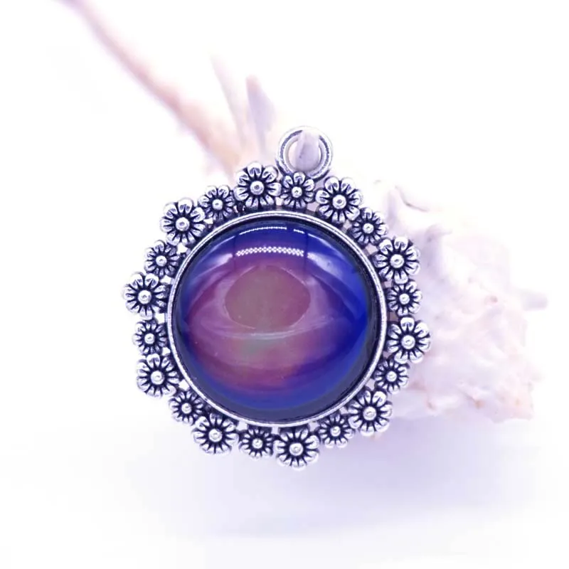 Mood Pendant Vintage Alloy Flower Shape Pendant Emotion Feeling Changing Color Mood Necklace Pendants
Mood Pendant Vintage Alloy Flower Shape Pendant Emotion Feeling Changing Color Mood Necklace Pendants
