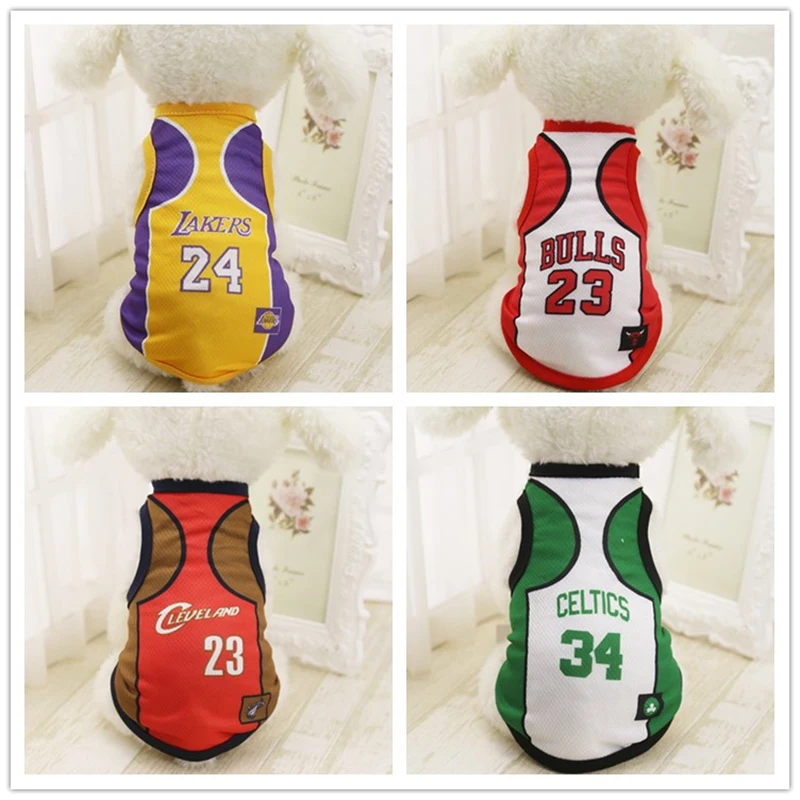 2018 Summer Dog Vest Basketball Jersey Cool Breathable Pet Cat Clothes Puppy Outdoor Sportswear Fashion Cotton Dog Shirt XS-6XL
2018 Summer Dog Vest Basketball Jersey Cool Breathable Pet Cat Clothes Puppy Outdoor Sportswear Fashion Cotton Dog Shirt XS-6XL