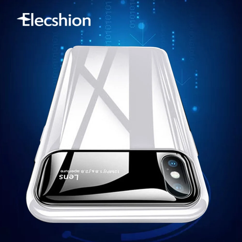 Фото Противоударный зеркальный чехол для телефона iPhone 7 8 Plus XR Xs Max Роскошный Матовый ПК