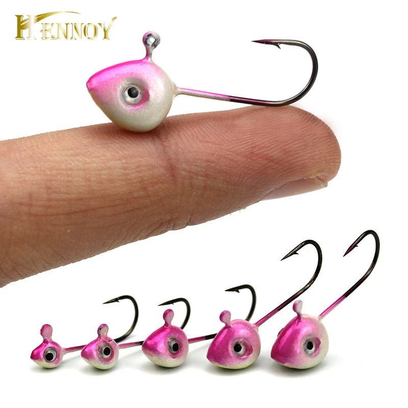 Hennoy 50pcs Fishhooks Lead Jig Head 1g 2g 3g 4g 5g Barbed Hook Soft Lure Jigging Hook
Hennoy 50pcs Fishhooks Lead Jig Head 1g 2g 3g 4g 5g Barbed Hook Soft Lure Jigging Hook