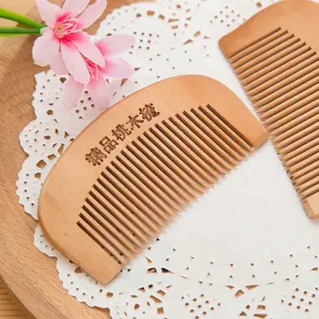 1Pc 8.7cm Natural Peach Wood Thickened Curved Pocket Hair Comb Massage Anti-Static Fine-Tooth Salon Styling Tool Hairdressing Ba
1Pc 8.7cm Natural Peach Wood Thickened Curved Pocket Hair Comb Massage Anti-Static Fine-Tooth Salon Styling Tool Hairdressing Ba