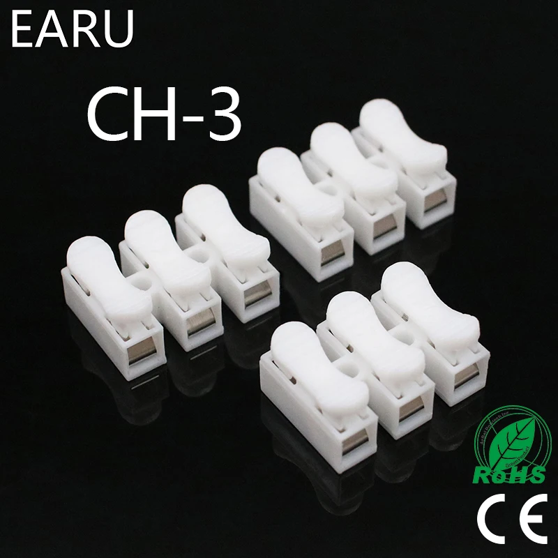 10pcs/lot 3p CH-3 G7 Spring Wire Quick Connector Splice With No Welding No Screws Cable Clamp Terminal 3 Way Easy Fit Led Strip
10pcs/lot 3p CH-3 G7 Spring Wire Quick Connector Splice With No Welding No Screws Cable Clamp Terminal 3 Way Easy Fit Led Strip
