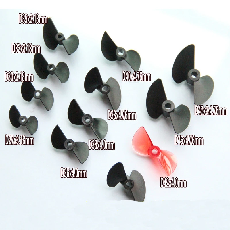 4PCS/Lot RC Boat Accessories Nylon Propeller 2 Blades Positive Propeller Diameter 27/30/32/35/38/40/42/45/47mm Spare Parts
4PCS/Lot RC Boat Accessories Nylon Propeller 2 Blades Positive Propeller Diameter 27/30/32/35/38/40/42/45/47mm Spare Parts