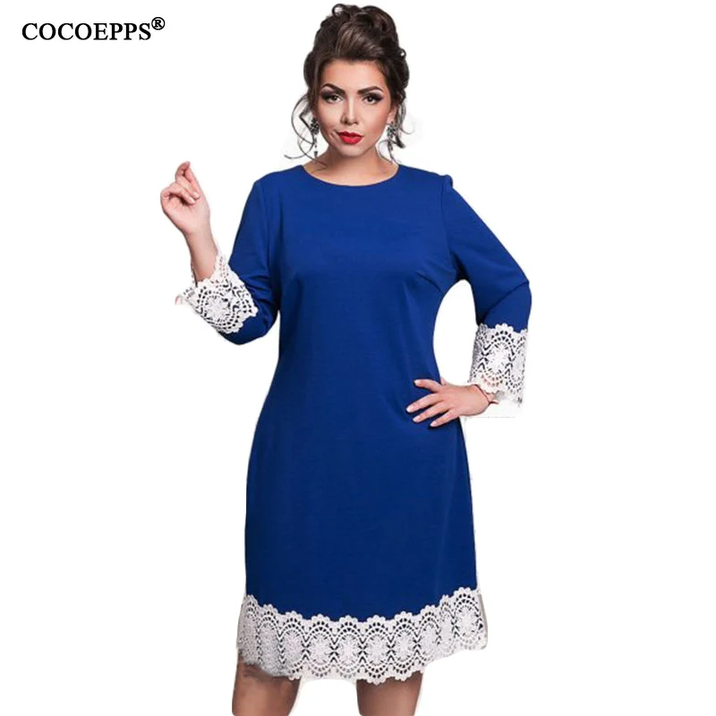 High quality Winter 2018 Femme sleeve Lace dress Casual O Neck Plus size Office women clothing vestidos big sizes dress 5XL 6XL
High quality Winter 2018 Femme sleeve Lace dress Casual O Neck Plus size Office women clothing vestidos big sizes dress 5XL 6XL