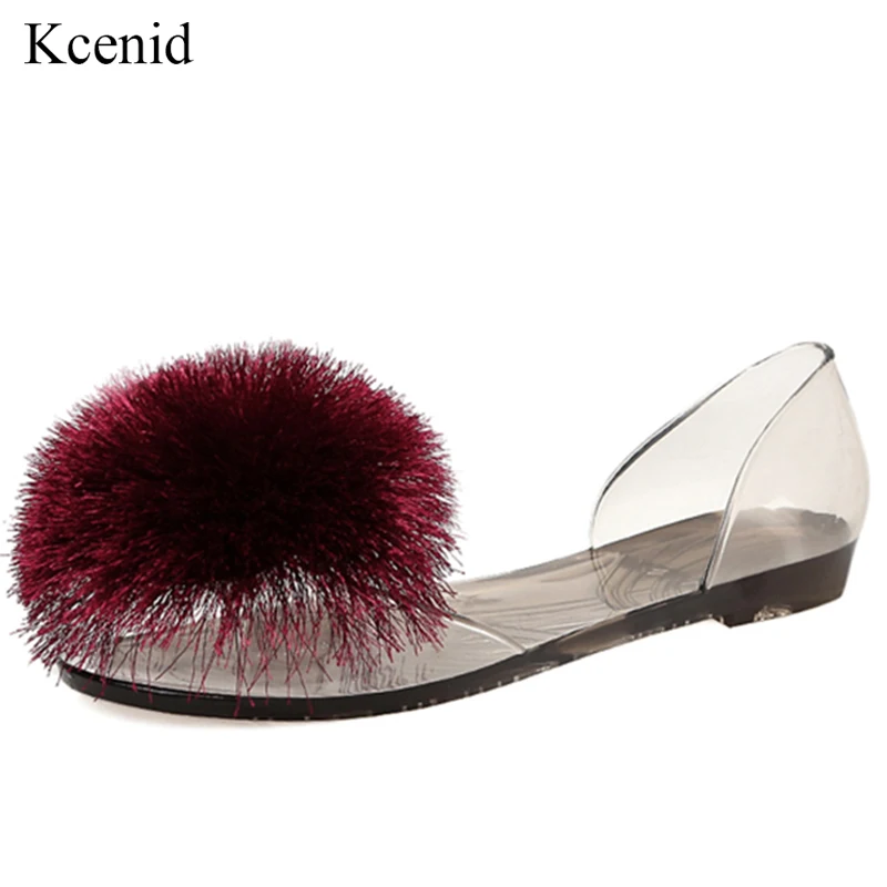 Kcenid Ladies flat beach sandals sweet ball jelly shoes woman casual peep toe transparent sandal newest summer shoes size 35-40
Kcenid Ladies flat beach sandals sweet ball jelly shoes woman casual peep toe transparent sandal newest summer shoes size 35-40
