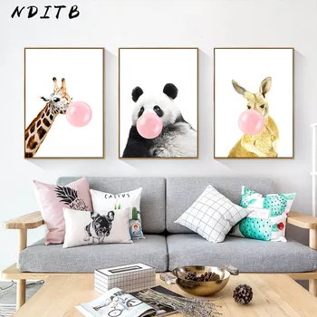 NDITB Woodland Animal Baby Panda Giraffe Canvas Art Painting Nursery Posters and Prints Wall Picture Children Bedroom Decoration
NDITB Woodland Animal Baby Panda Giraffe Canvas Art Painting Nursery Posters and Prints Wall Picture Children Bedroom Decoration