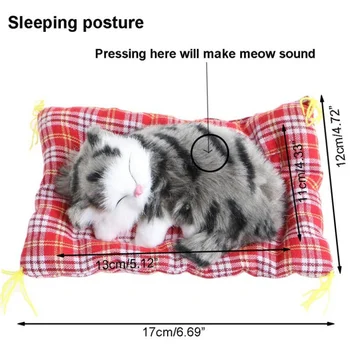 Car Interior Ornaments Simulation Cat Animal Doll Plush Sleeping Cats Dogs Toy Automobile Home Decoration
Car Interior Ornaments Simulation Cat Animal Doll Plush Sleeping Cats Dogs Toy Automobile Home Decoration