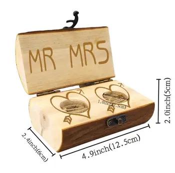 Wooden Ring Box for Wedding Supplies Bridesmaid Proposal Ring Holders Customized Bride Groom Name Ring Boxes Couples Lover Gifts
Wooden Ring Box for Wedding Supplies Bridesmaid Proposal Ring Holders Customized Bride Groom Name Ring Boxes Couples Lover Gifts