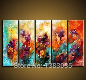 Hand Painted Abstract Flowers Wall Art Oil Painting On Canvas 5 Panel Modern Home Decoration Picture Sets
Hand Painted Abstract Flowers Wall Art Oil Painting On Canvas 5 Panel Modern Home Decoration Picture Sets