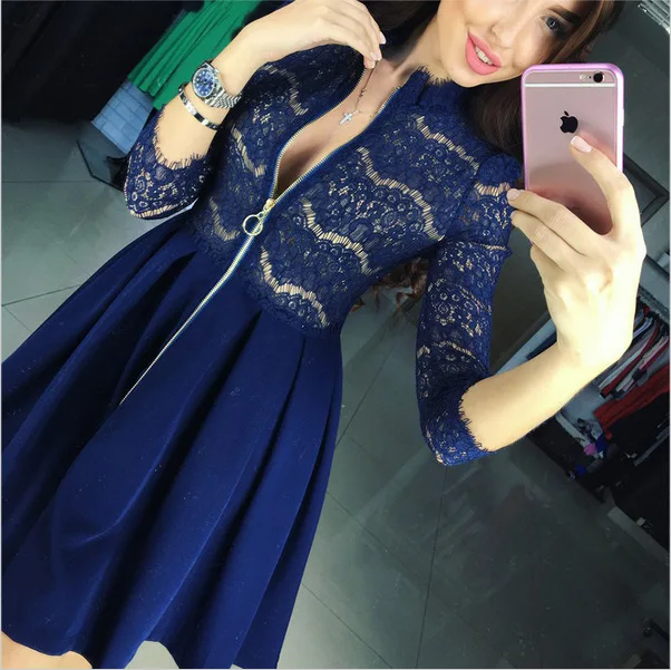 BKLD Lace Bodycon Dress 2017 Womens Winter Zipper Front Sexy Slim Deep V Neck Elegant Vintage Ball Gown Dresses
BKLD Lace Bodycon Dress 2017 Womens Winter Zipper Front Sexy Slim Deep V Neck Elegant Vintage Ball Gown Dresses