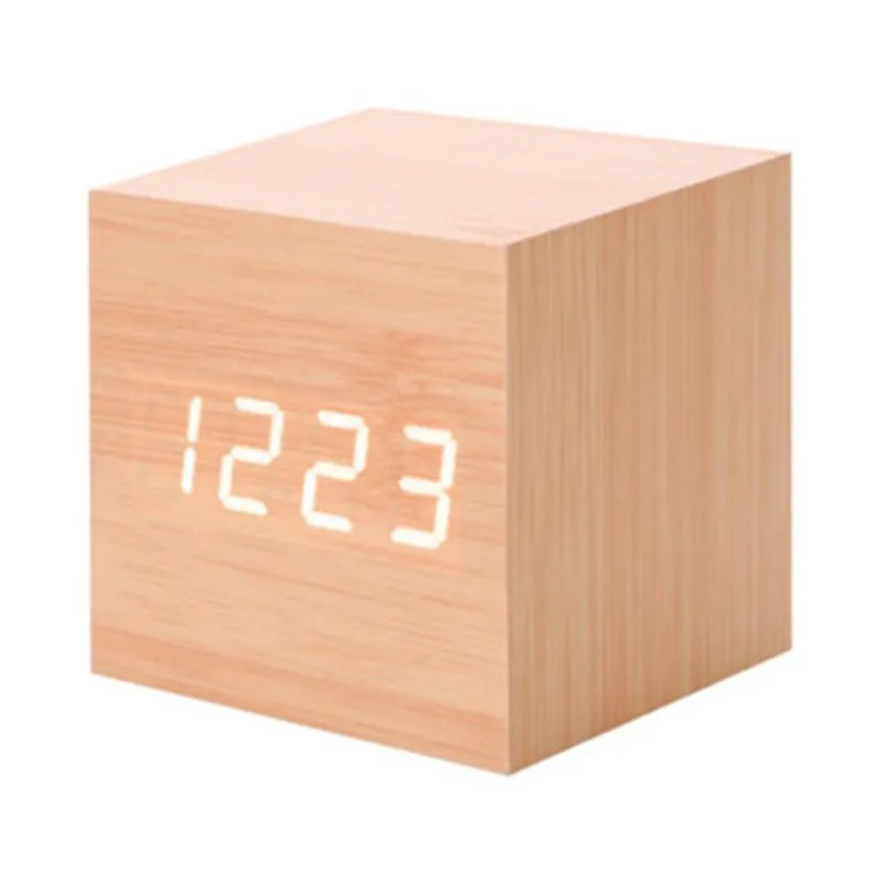 Wood Square LED Alarm Clock USB charging New Modern Digital LED Desk Alarm Clock Thermometer Timer Calendar Display 2018
Wood Square LED Alarm Clock USB charging New Modern Digital LED Desk Alarm Clock Thermometer Timer Calendar Display 2018