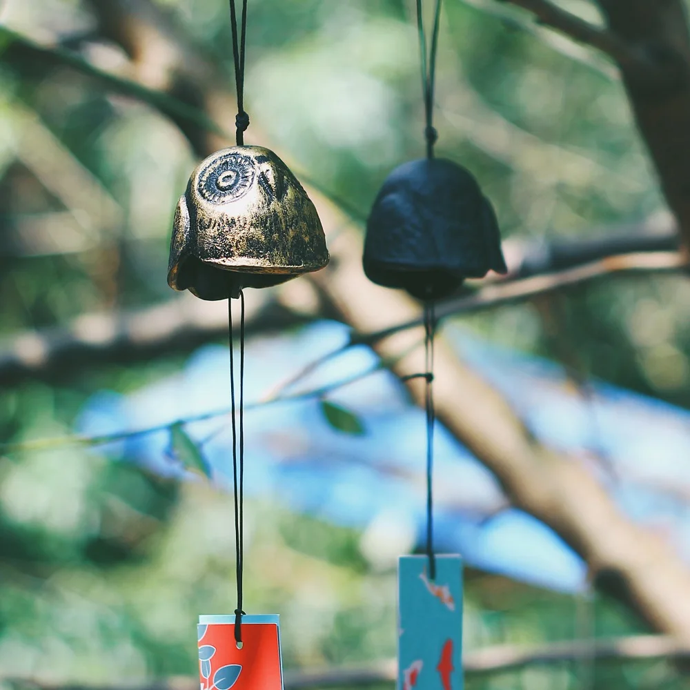 Secret Doll Wind Chime Owl Cast Iron Black and Bronze Windchime, Paper Wind Catcher
Secret Doll Wind Chime Owl Cast Iron Black and Bronze Windchime, Paper Wind Catcher