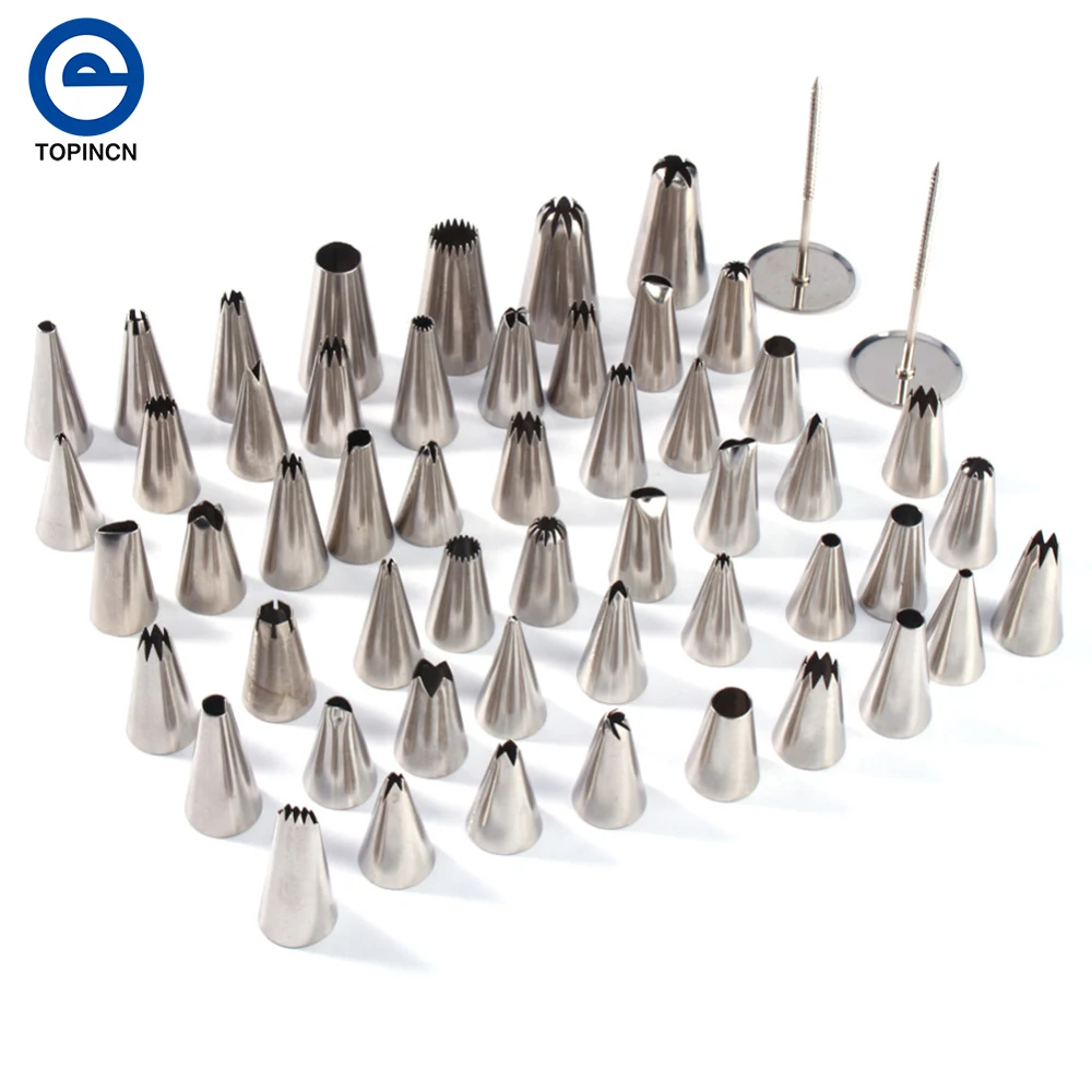 52pcs/Set Stainless Steel Icing Nozzles Piping Pastry Fondant Cake Decorating Sugar Craft Nozzle Tips Nozzle Kitchen Tools
52pcs/Set Stainless Steel Icing Nozzles Piping Pastry Fondant Cake Decorating Sugar Craft Nozzle Tips Nozzle Kitchen Tools
