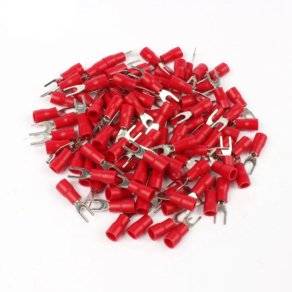 100PCS SV1.25-3 Red Furcate Terminal Cable Wire Connector Insulated Wiring Terminals electrical Lug crimp terminal
100PCS SV1.25-3 Red Furcate Terminal Cable Wire Connector Insulated Wiring Terminals electrical Lug crimp terminal