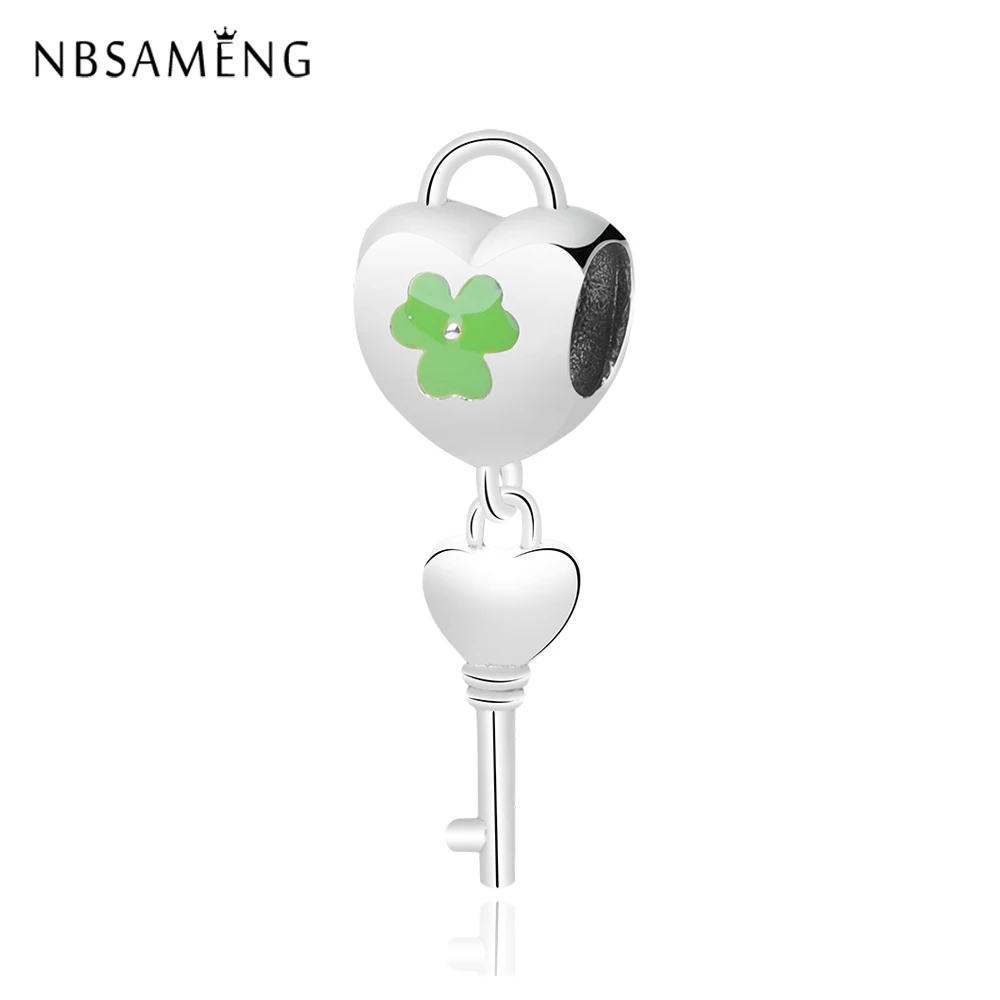 Original 925 Sterling Silver Beads Charm Three-Leaf Clover Heart Key Pendant Charm Fit Pandora Bracelet Beads For Jewelry Making
Original 925 Sterling Silver Beads Charm Three-Leaf Clover Heart Key Pendant Charm Fit Pandora Bracelet Beads For Jewelry Making