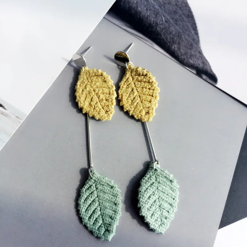 Fashion 925 Sterling Silver Earring Women Lady Jewelry Korean Leaves Long Tassel Dangle Earrings Brincos
Fashion 925 Sterling Silver Earring Women Lady Jewelry Korean Leaves Long Tassel Dangle Earrings Brincos