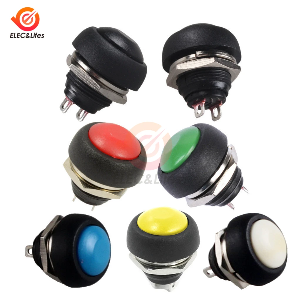 2Pins Mini Momentary Switch 12MM 250V 1A Waterproof Switch PBS-33B On-OFF Push Button Switch Reset Non-locking pbs-33b
2Pins Mini Momentary Switch 12MM 250V 1A Waterproof Switch PBS-33B On-OFF Push Button Switch Reset Non-locking pbs-33b
