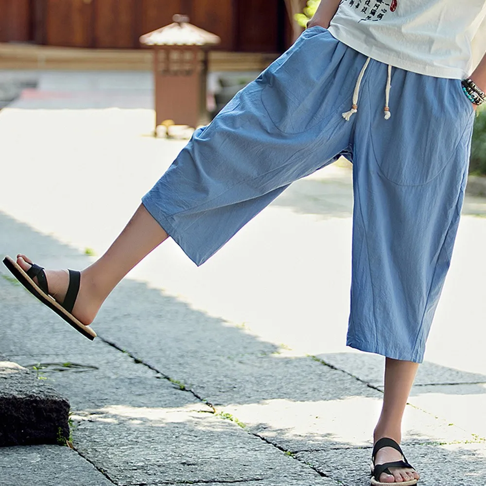2019 Hot Sales Men's Casual Slim Sports Pants Calf-Length Linen Trousers Baggy Harem Pants High Quality And Comfortable
2019 Hot Sales Men's Casual Slim Sports Pants Calf-Length Linen Trousers Baggy Harem Pants High Quality And Comfortable