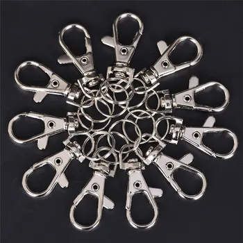 10pcs Classic Key Chain Ring Metal Swivel Lobster Clasp Clips Key Hooks Keychain Split Ring DIY Bag Jewelry Wholeales
10pcs Classic Key Chain Ring Metal Swivel Lobster Clasp Clips Key Hooks Keychain Split Ring DIY Bag Jewelry Wholeales