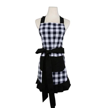 Woman Cooking Kitchen Apron Flirty Black White Checked Gingham Black Ruffled Cotton Avental de Cozinha Divertido Pinafore Apron
Woman Cooking Kitchen Apron Flirty Black White Checked Gingham Black Ruffled Cotton Avental de Cozinha Divertido Pinafore Apron