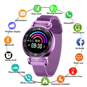 Women Smart Bracelet SL08 3D Diamant Glas Kalorien Herzfrequenz Schlaf Monitor Wasserdichte Intelligente Fashion Smartwatch
Women Smart Bracelet SL08 3D Diamant Glas Kalorien Herzfrequenz Schlaf Monitor Wasserdichte Intelligente Fashion Smartwatch