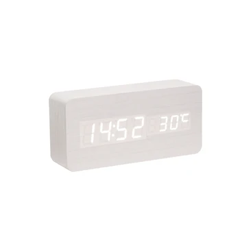 2017 new modern Wooden LED Display USB/battery Style mute luminous electronic Digital Alarm Clock simple wood clock for students
2017 new modern Wooden LED Display USB/battery Style mute luminous electronic Digital Alarm Clock simple wood clock for students