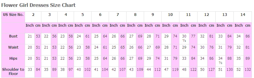 flower size chart 1