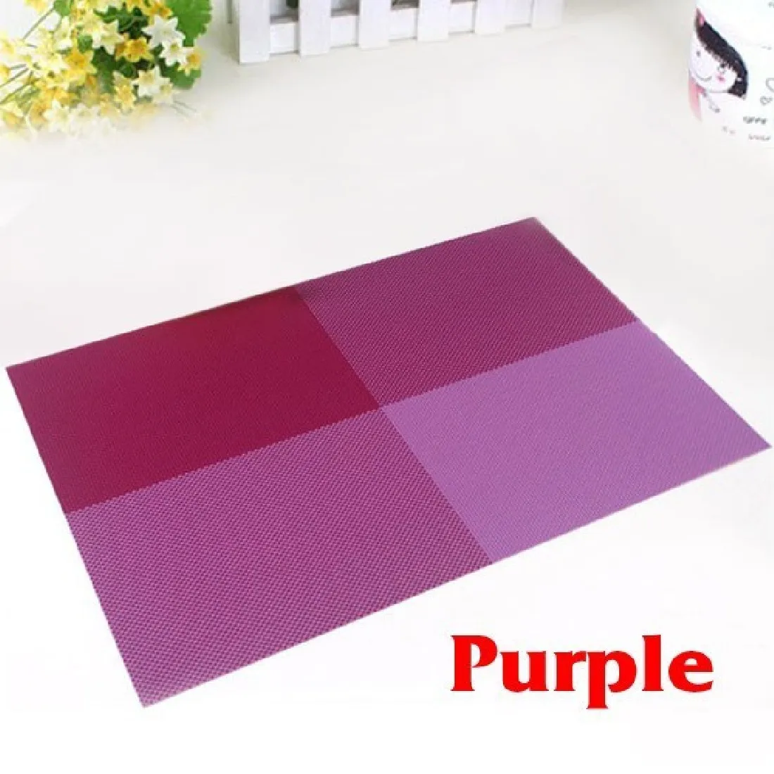 Purple PVC Dining Table Placemat Europe Style Kitchen Tool Tableware Pad Coaster Coffee Tea Place Mat
Purple PVC Dining Table Placemat Europe Style Kitchen Tool Tableware Pad Coaster Coffee Tea Place Mat