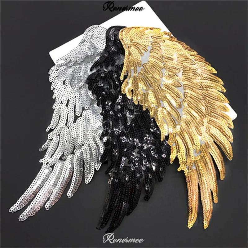 1Pair Sequins Wings Patches Clothing Embroidery Patch Fabric Sticker Iron On Applique Sewing Repair for Dress Bag 31X14cm
1Pair Sequins Wings Patches Clothing Embroidery Patch Fabric Sticker Iron On Applique Sewing Repair for Dress Bag 31X14cm