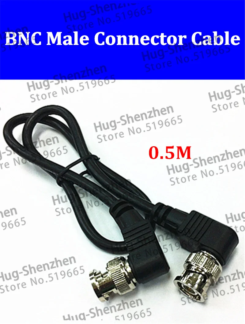Black BNC 90 Degree Male to Male Adapter Cable Q9 connrector ,0.5M For CCTV Camera Coaxial , 10pcs
Black BNC 90 Degree Male to Male Adapter Cable Q9 connrector ,0.5M For CCTV Camera Coaxial , 10pcs