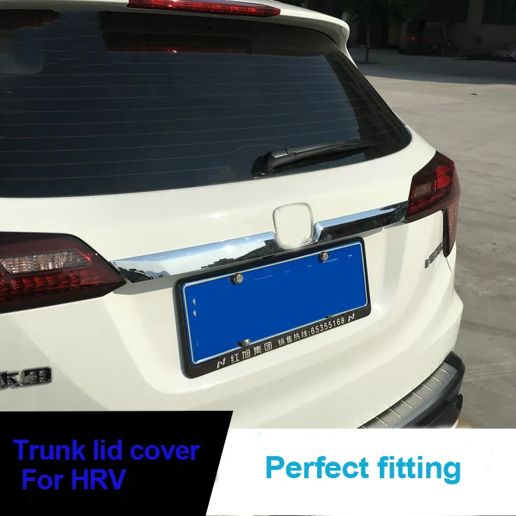 ABS Chrome molding trunk lid cover trim 4pcs/set for Honda HRV HR-V Refitting Accessories car styling 2014 2015
ABS Chrome molding trunk lid cover trim 4pcs/set for Honda HRV HR-V Refitting Accessories car styling 2014 2015