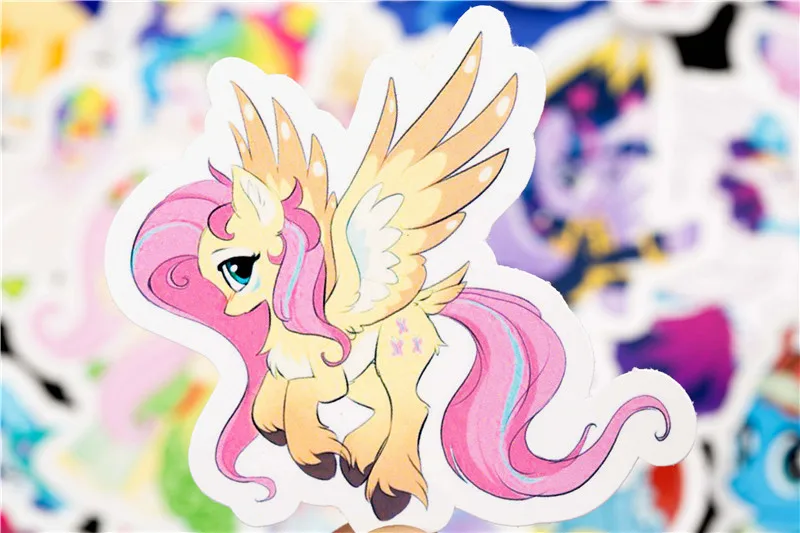 31PCS Cute Cartoon Sticker Set For Children Travel Case Bicycle Fridge Laptop Kid Toy Anime Stickers Little Pony Sticker (18)