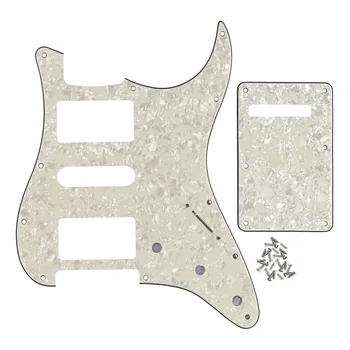 NEW American/Mexican 11 Holes HSH Guitar Pickguard & Back Plate & Screws for FD ST Guitar Parts Replacement ,Aged Pearl
NEW American/Mexican 11 Holes HSH Guitar Pickguard & Back Plate & Screws for FD ST Guitar Parts Replacement ,Aged Pearl