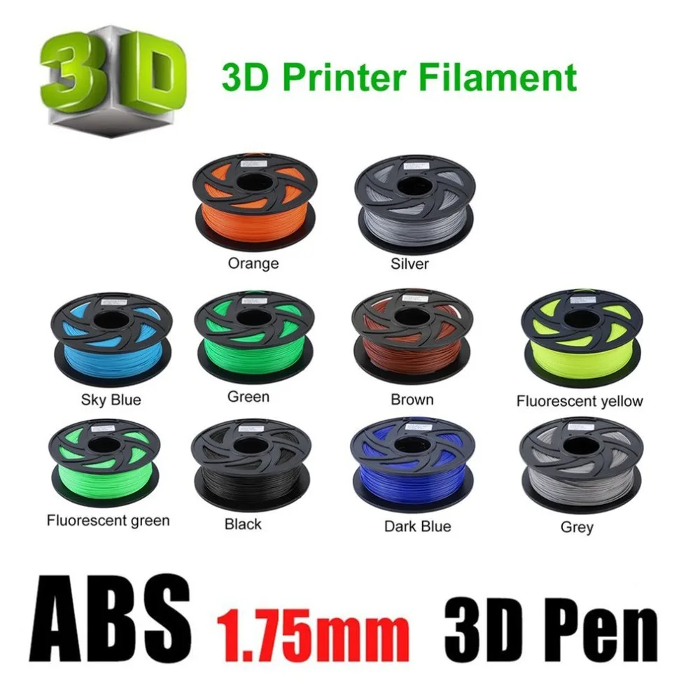 11 colors Premium ABS 1.75mm Filament 3D Printer Printing Material Supplies Roll 1KG Suitable For Most 3D Printers
11 colors Premium ABS 1.75mm Filament 3D Printer Printing Material Supplies Roll 1KG Suitable For Most 3D Printers