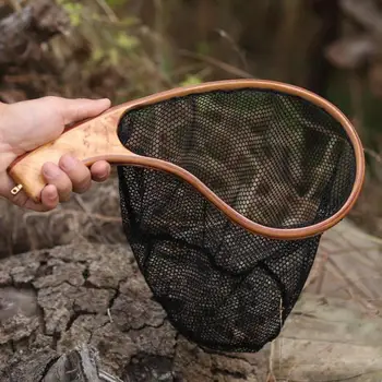 MAXWAY Fly Fishing Landing Net Burl Wooden Handle Net Rubber Coat Net Catch & Release Fly Net
MAXWAY Fly Fishing Landing Net Burl Wooden Handle Net Rubber Coat Net Catch & Release Fly Net