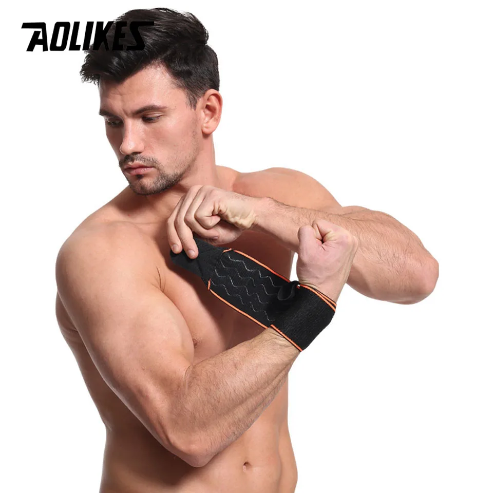 1 Pair AOLIKES Sport Elastic Bandage Adjustable Wristband Wrist Brace Wrap Bandage Gym Strap Wrist Support Safety Crossfit
1 Pair AOLIKES Sport Elastic Bandage Adjustable Wristband Wrist Brace Wrap Bandage Gym Strap Wrist Support Safety Crossfit